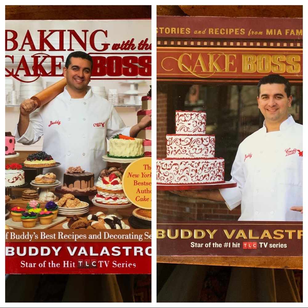 Pair BUDDY VALASTRO Baking Cookbooks, Excellent
